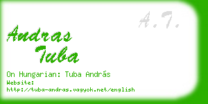 andras tuba business card